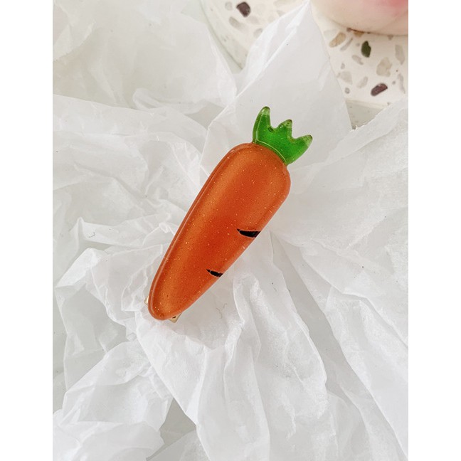 LRC Jepit Rambut Fashion Carrot Fruit And Vegetable Hair Clips F7360X