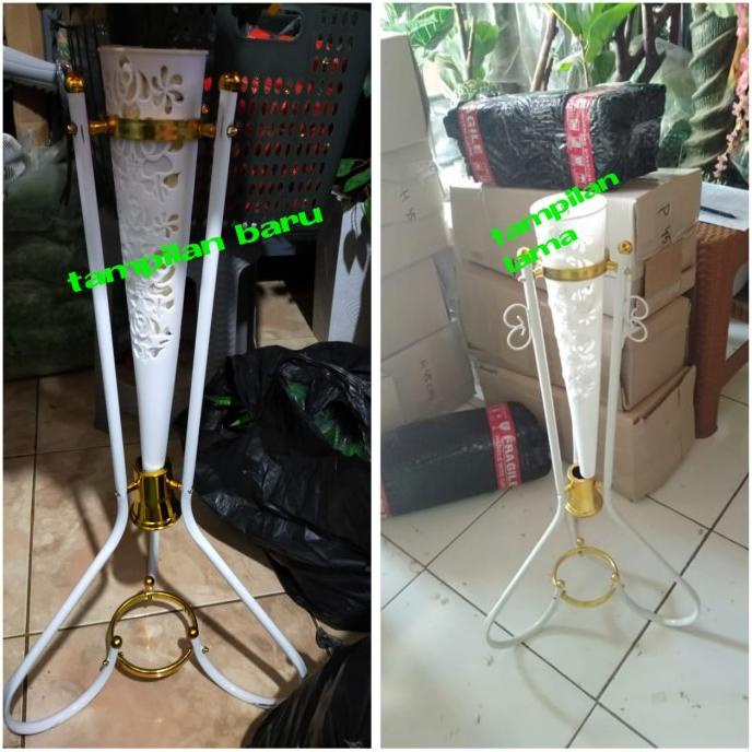 Pot Kerucut besi/Pot stending besi/Kusus bunga plastik /pot corong