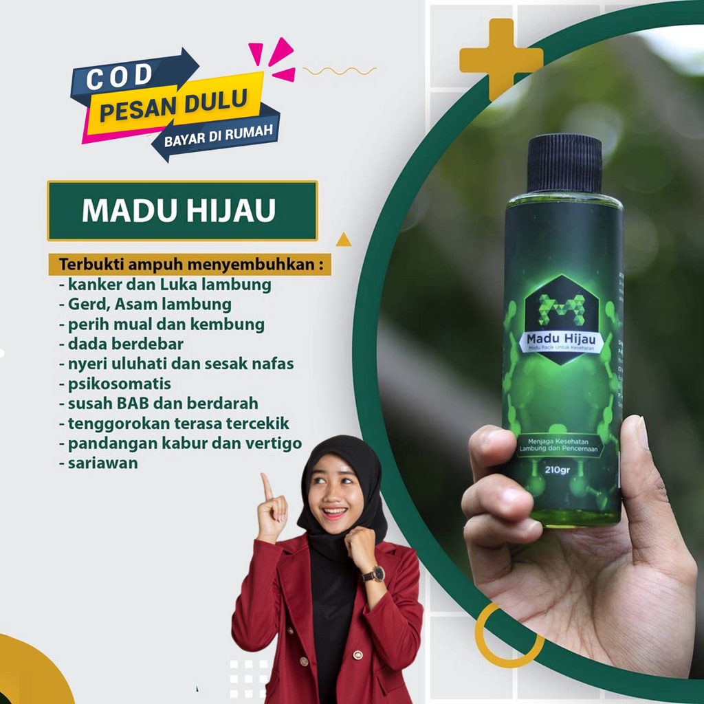 obat lambung paling ampuh magh maag kronis madu hijau asli ori herbal suplemen makanan multivitamin