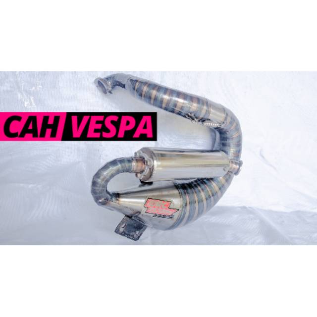 Knalpot Vespa DRC Victory Smallframe PTS Kompetisi Lumaca