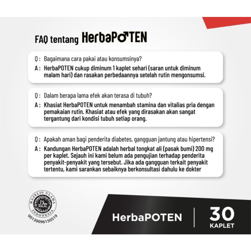 Herbapoten strip 10 tablet ( herbal meningkatkan stamina pria )