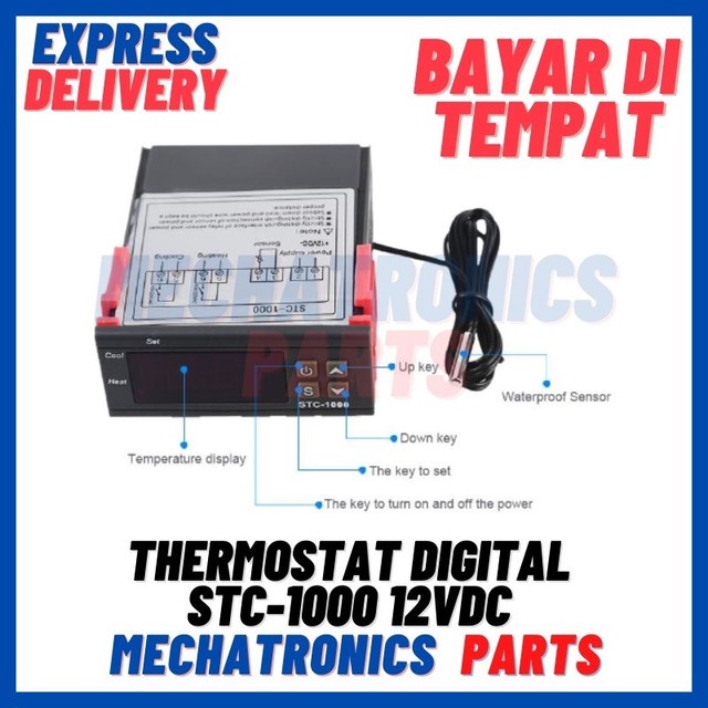 [MDL-9053] THERMOSTAT DIGITAL STC-1000 12VDC SUHU TEMPERATURE CONTROL