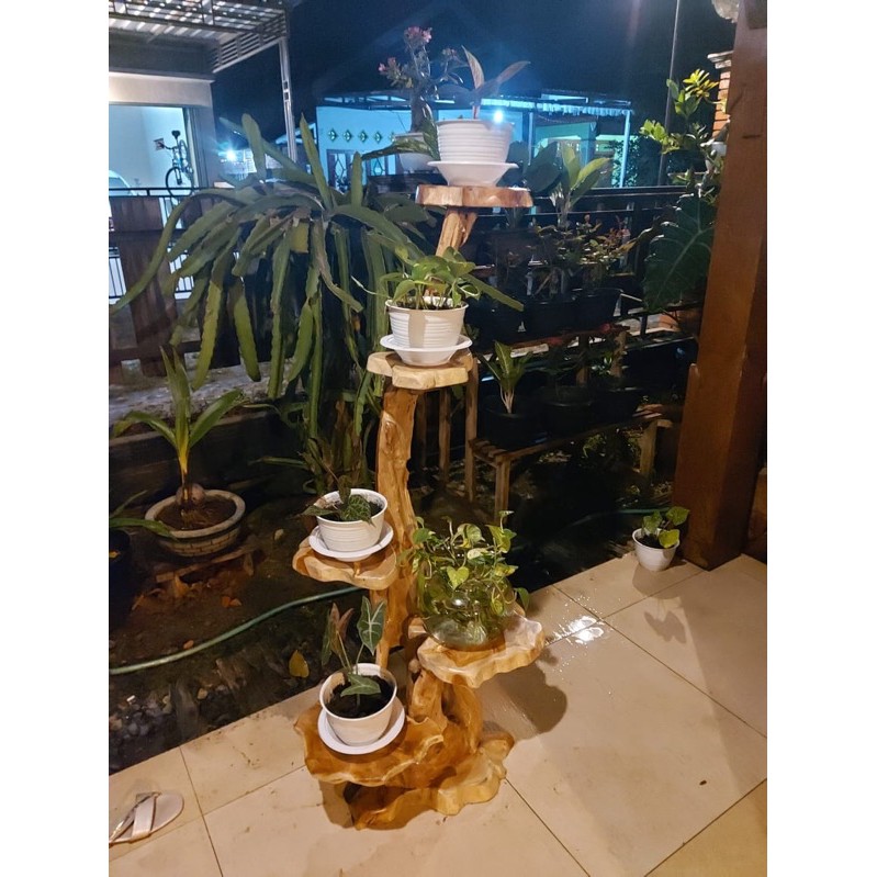 Rak Bunga / Tanaman Kayu jati 5 Susun