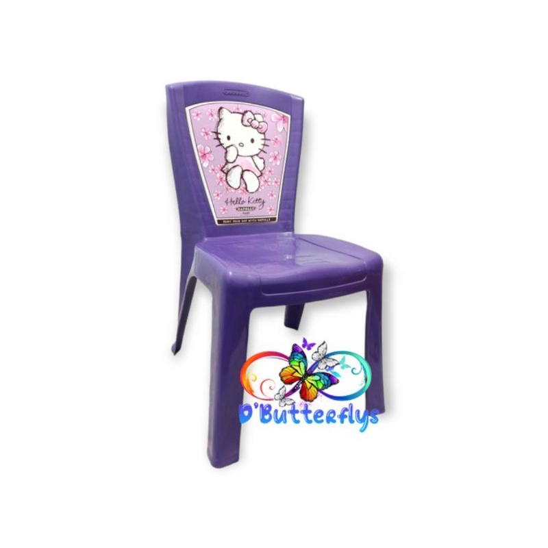 Kursi Plastik Anak Napolly X-10 Karakter - Hellokitty Ungu