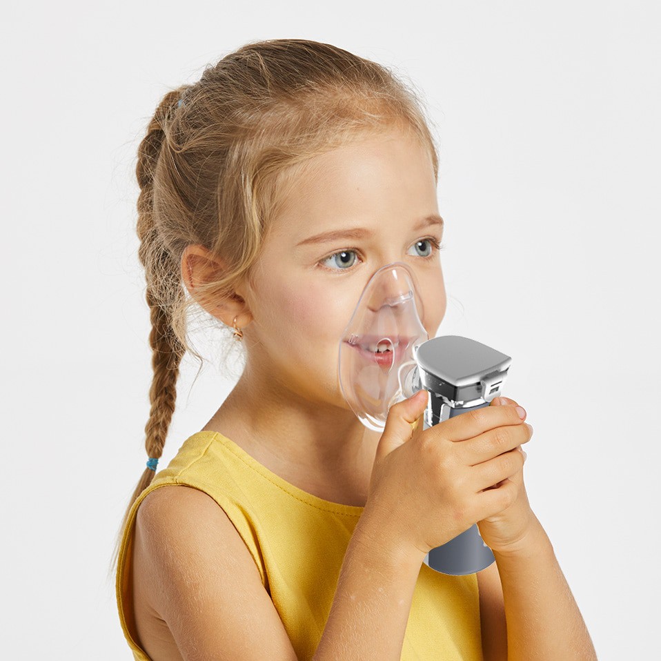 Bisa COD Alat Terapi Pernafasan Asma Nebulizer Inhaler Atomizer Anak Dewasa - Yongrow N2AA