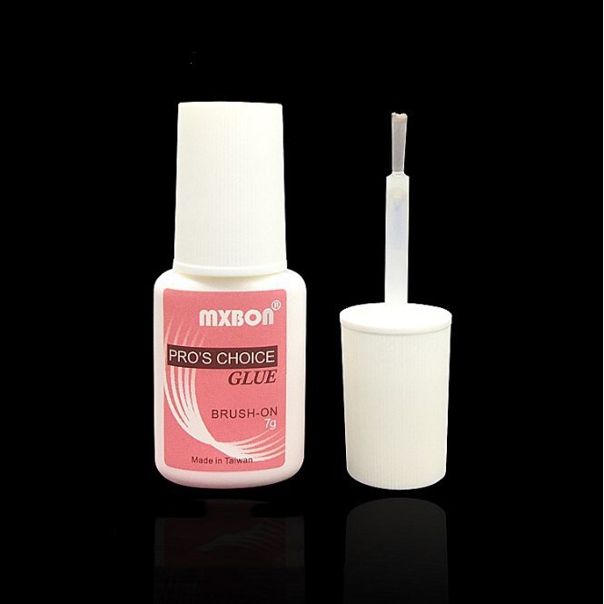Mxbon Pro's Choice False Nail Art Glue Lem Kuku Palsu Awet Kuat Original Pink Biru