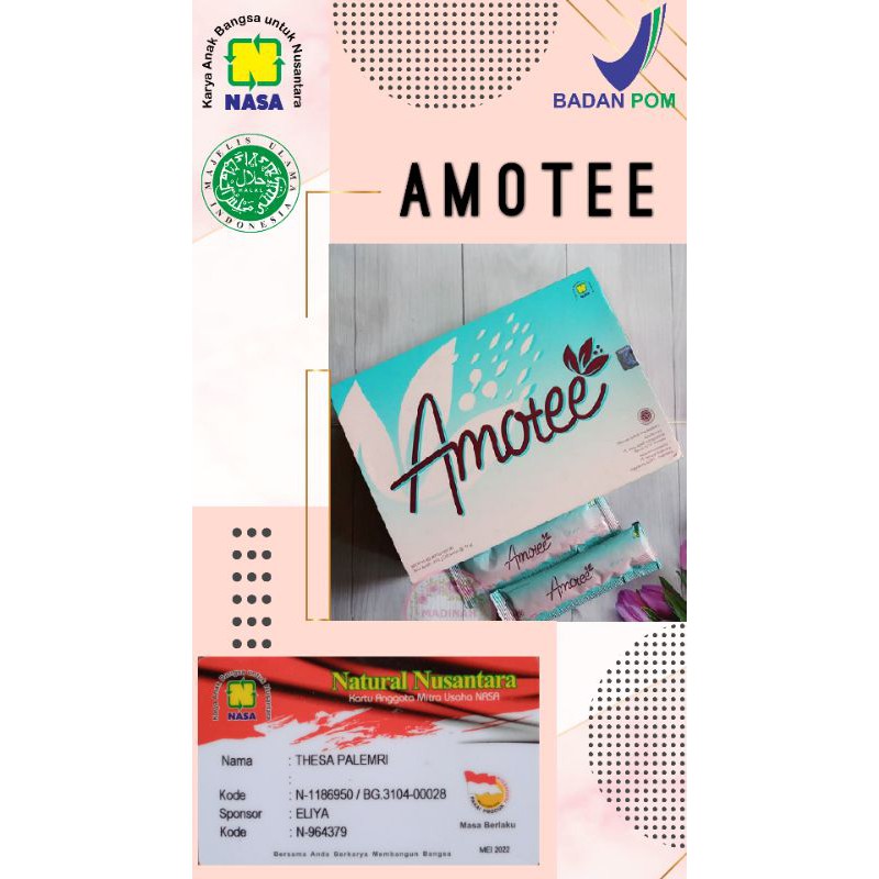 AMOTEE suplemen kulit nasa asli original