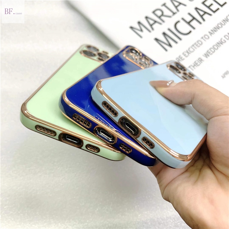 Soft Case Silikon Electroplating 6d Cover Iphone 11 12 13 Pro Max X Xr Xsmax 6 7 8 Plus 11promax