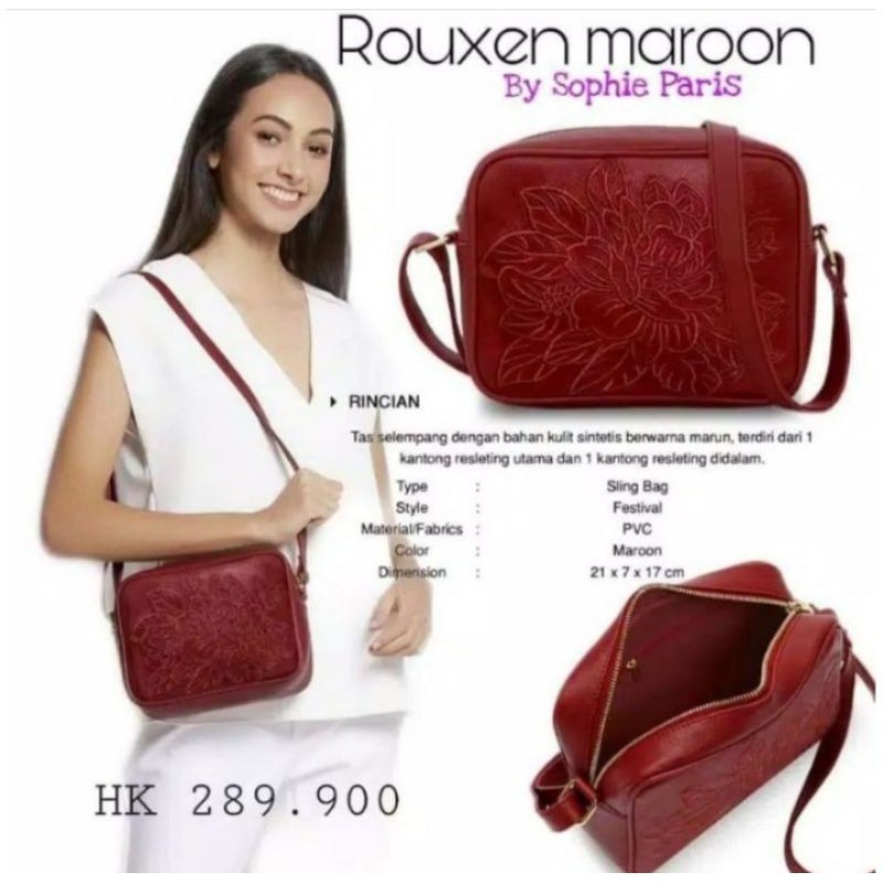 tas sophie ROUXEN MAROON