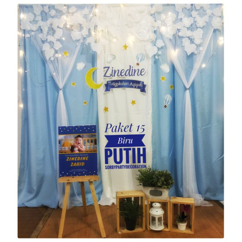 8 Rekomendasi Paket Dekorasi Aqiqah Backdrop background khitan ultah
tedak siten(paket 015)