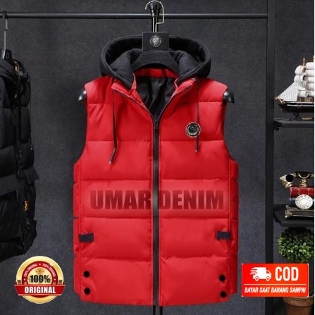 Rompi Motor Turing Premium Polos Jaket Rompi Pelindug Dada Tebal