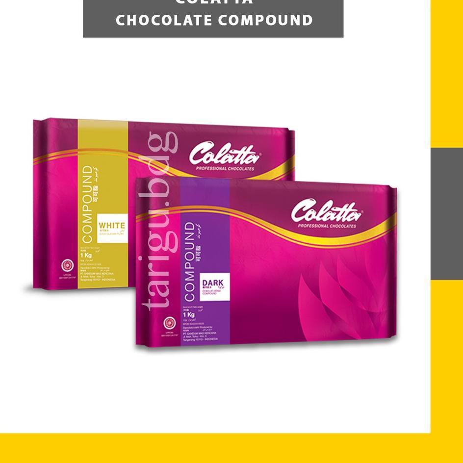 

【COD】 COLATTA DARK CHOCOLATE COMPOUND - DARK COKLAT BATANG - COKLAT BLOK - COKLAT PUTIH - DARK CHOCO