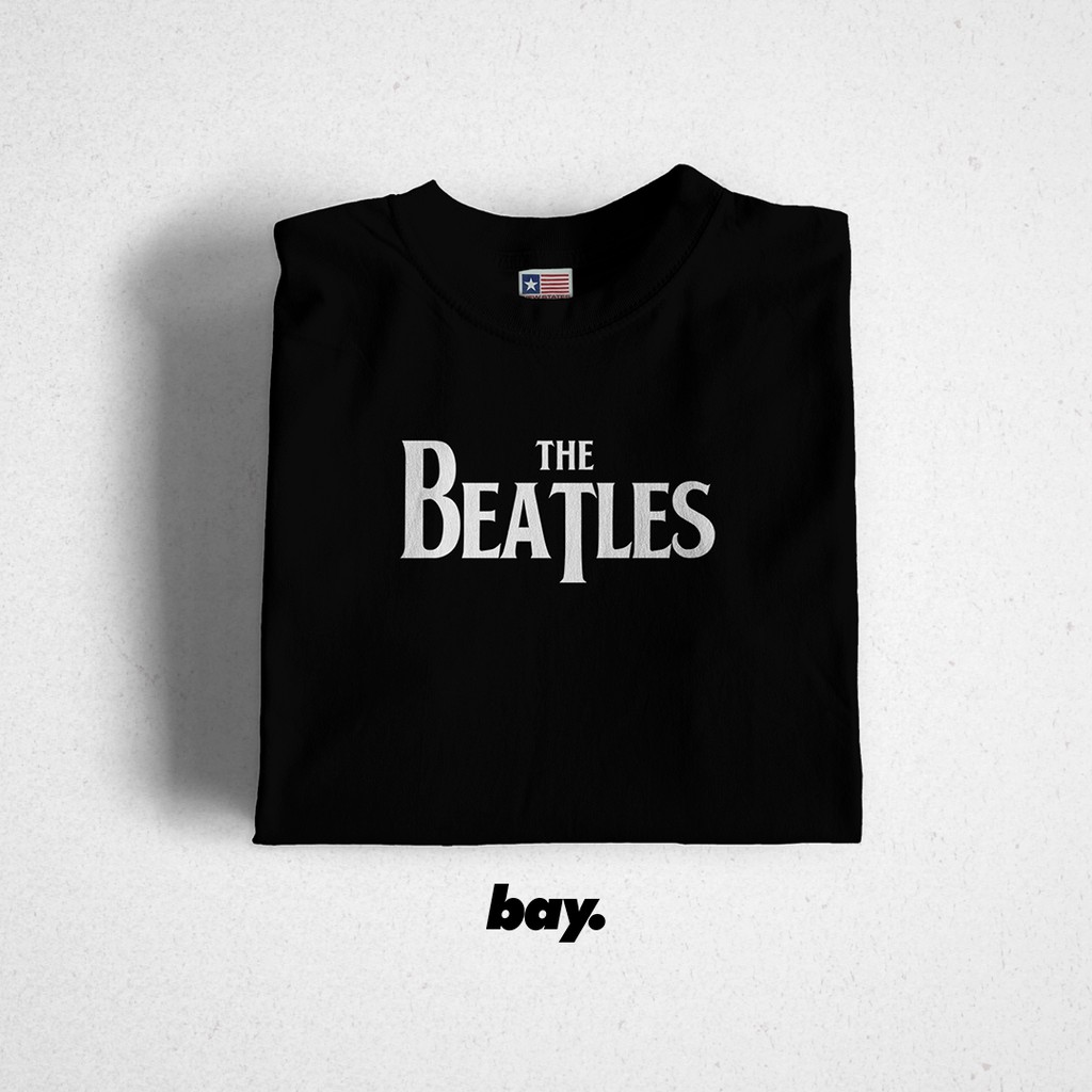  KAOS  THE BEATLES  LOGO Shopee Indonesia