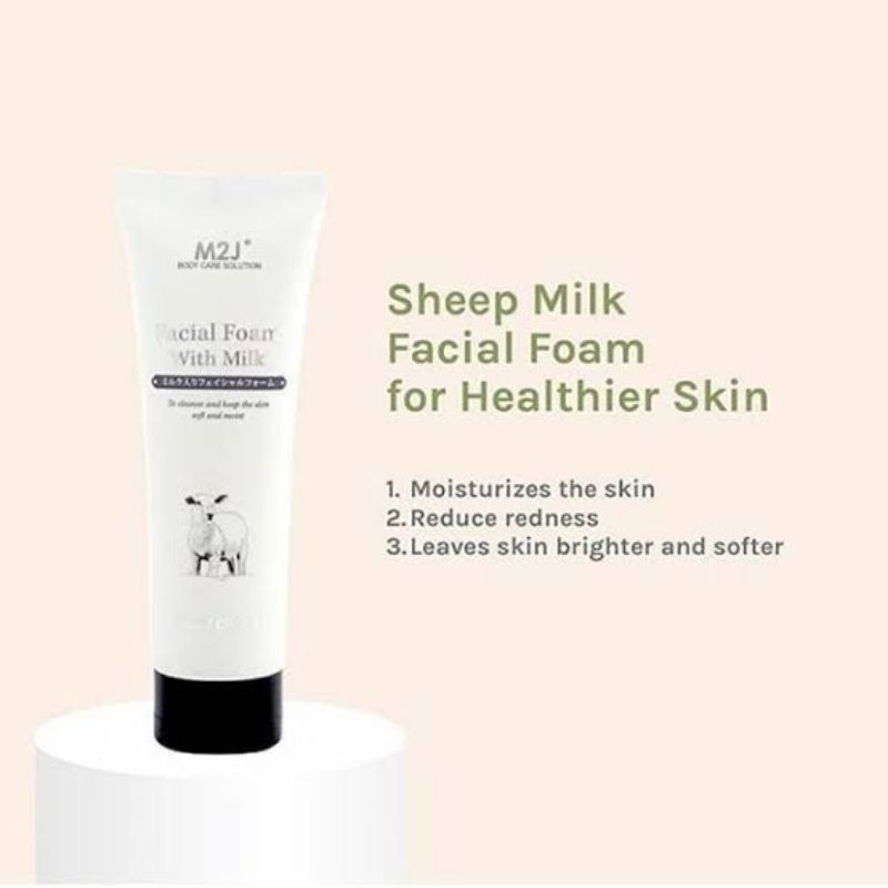 M2J Facial Foam With Milk 120g