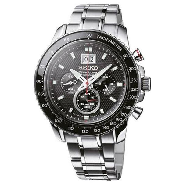 Seiko Sportura SPC137P1 Chronograph Sapphire - Jam Tangan Pria SPC137