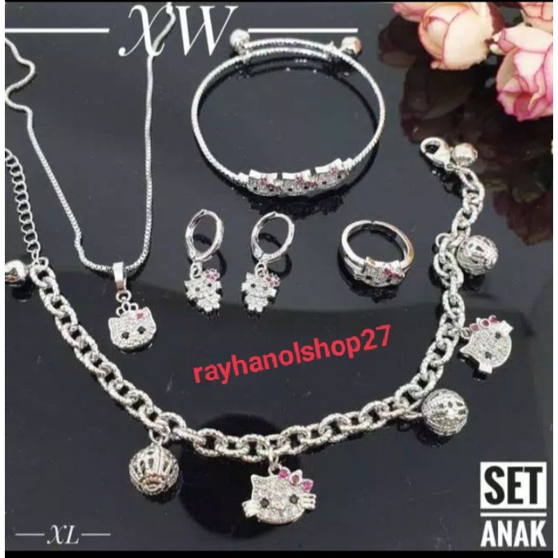 Xuping SET Perhiasan Anak Titanium Asli