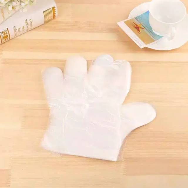 DISPOSABLE GLOVES ISI 100 PER 1 PACK SARUNG TANGAN PLASTIK SEKALI PAKAI