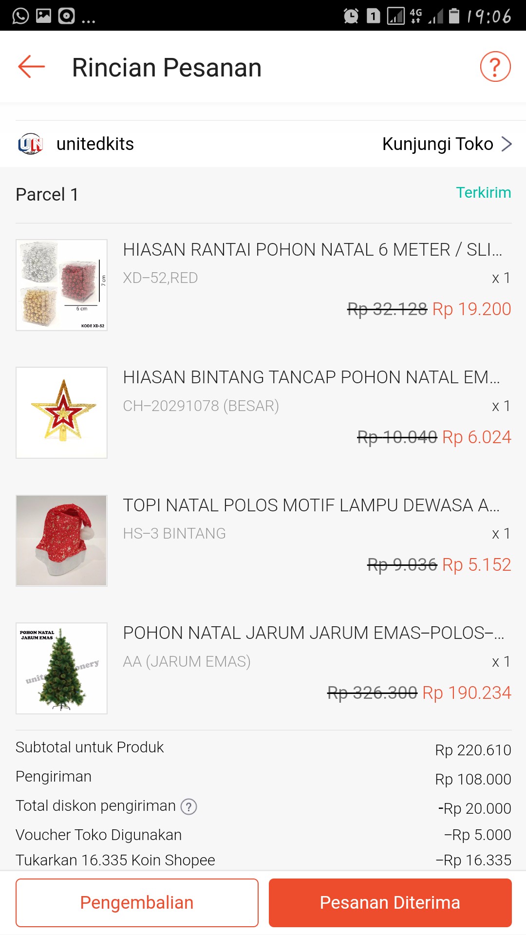 Unitedkits Topi Natal Polos Motif Lampu Dewasa Anak Christmas Hat Topi Natal Xmas Import Cod Batam