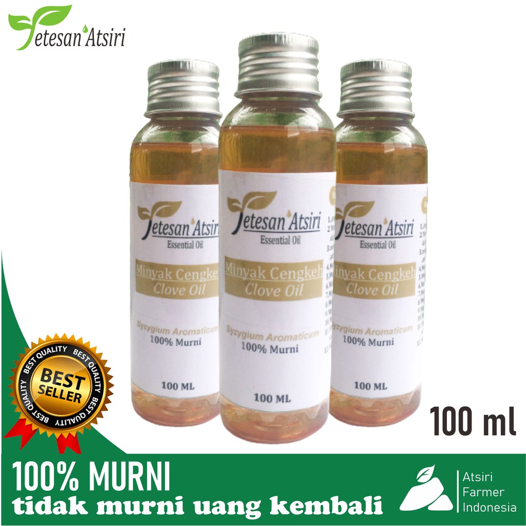 100 ml minyak atsiri cengkeh murni minyak cengkeh murni clove oil clove essential oil 100% murni