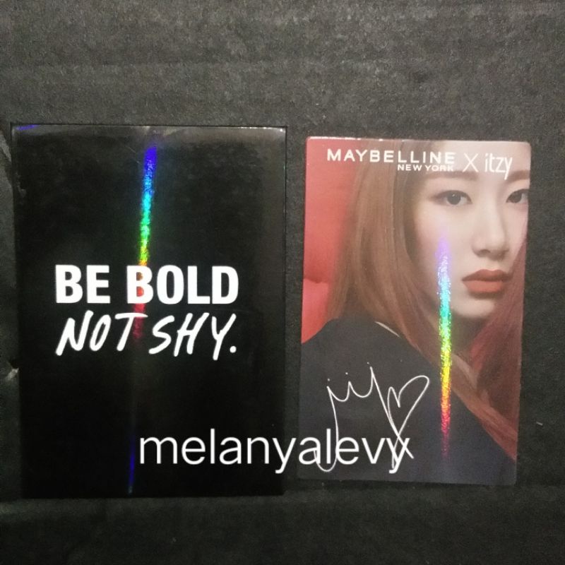 Photocard Chaeryeong Maybelline X Itzy