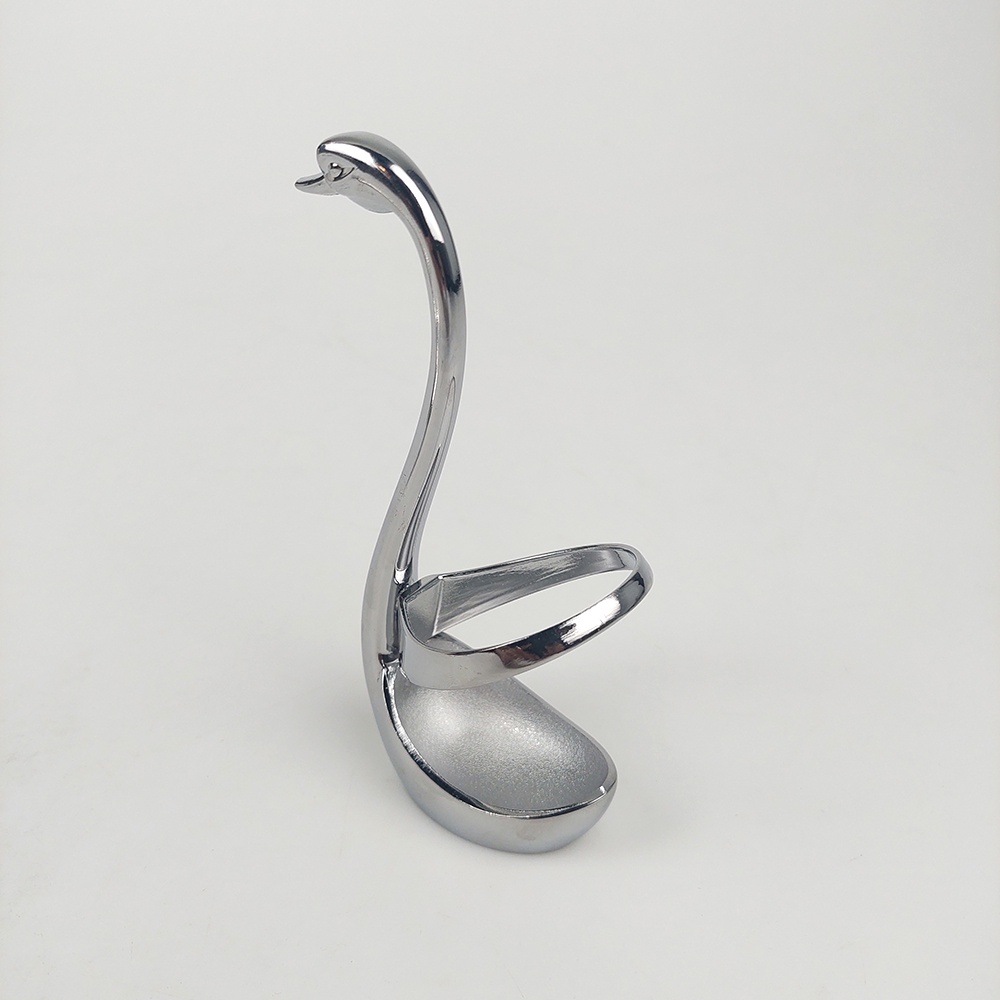 Set Tempat Sendok Garpu Model Angsa / Set Sendok Garpu Elegant Swan Flatwares Base Stainless Steel- Silver