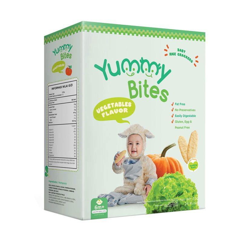 Yummy Bites Baby Rice Crackers 50gr Gluten Free