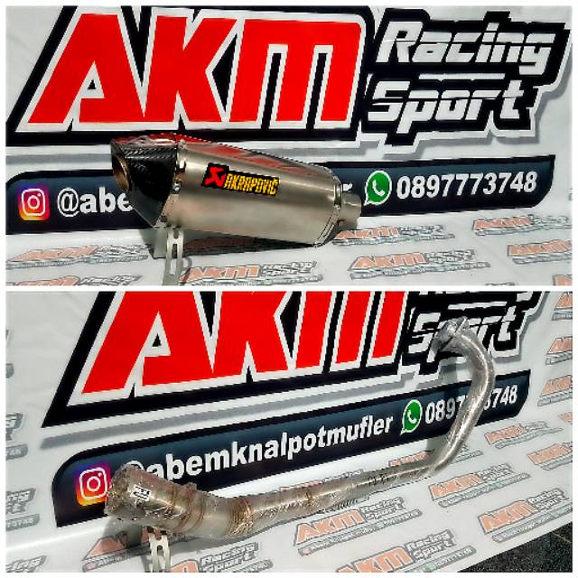 Knalpot Satria Fu Akrapovic fullset