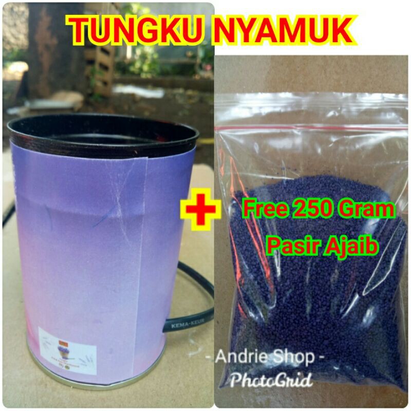 Tungku Pasir Nyamuk/Tungku Pasir Ajaib Free Refil 250 Gram