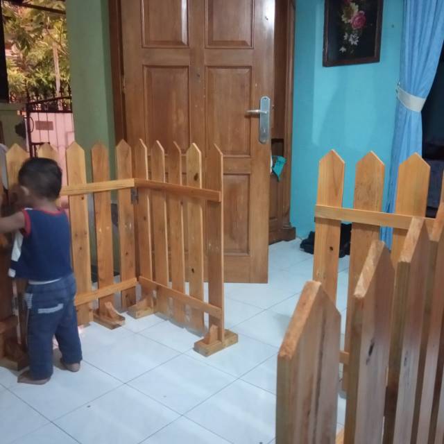 Per 1 meter Pagar  bayi pagar  pembatas Dekorasi pagar  kayu  