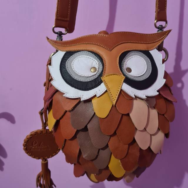OWL SLING BAG SERLIUM LEATHER