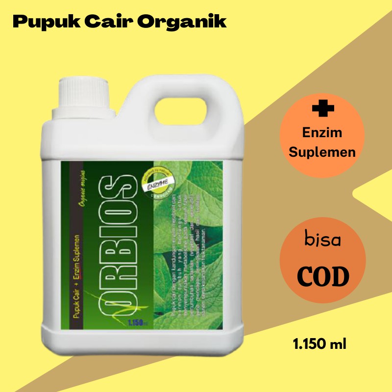 Pupuk Cair Organik plus Enzim Suplemen ORBIOS 1.150 ml