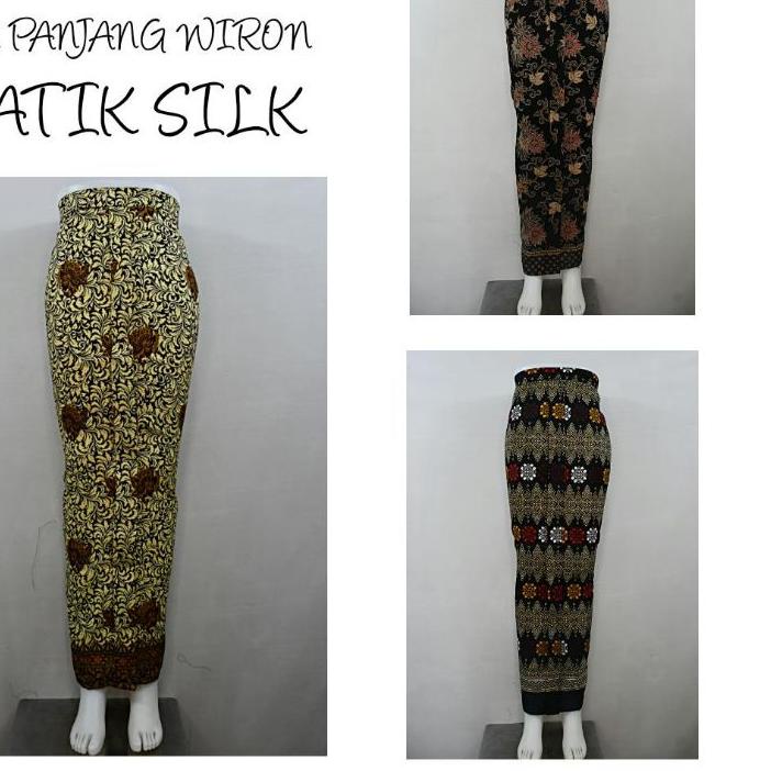 ✸ Indah ROK SPAN PANJANG WIRU WIRON Batik Silk All Size Fit XL SR ✽