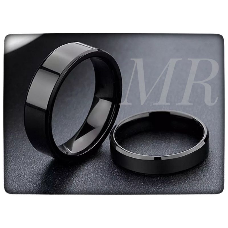 cincin titanium ring black