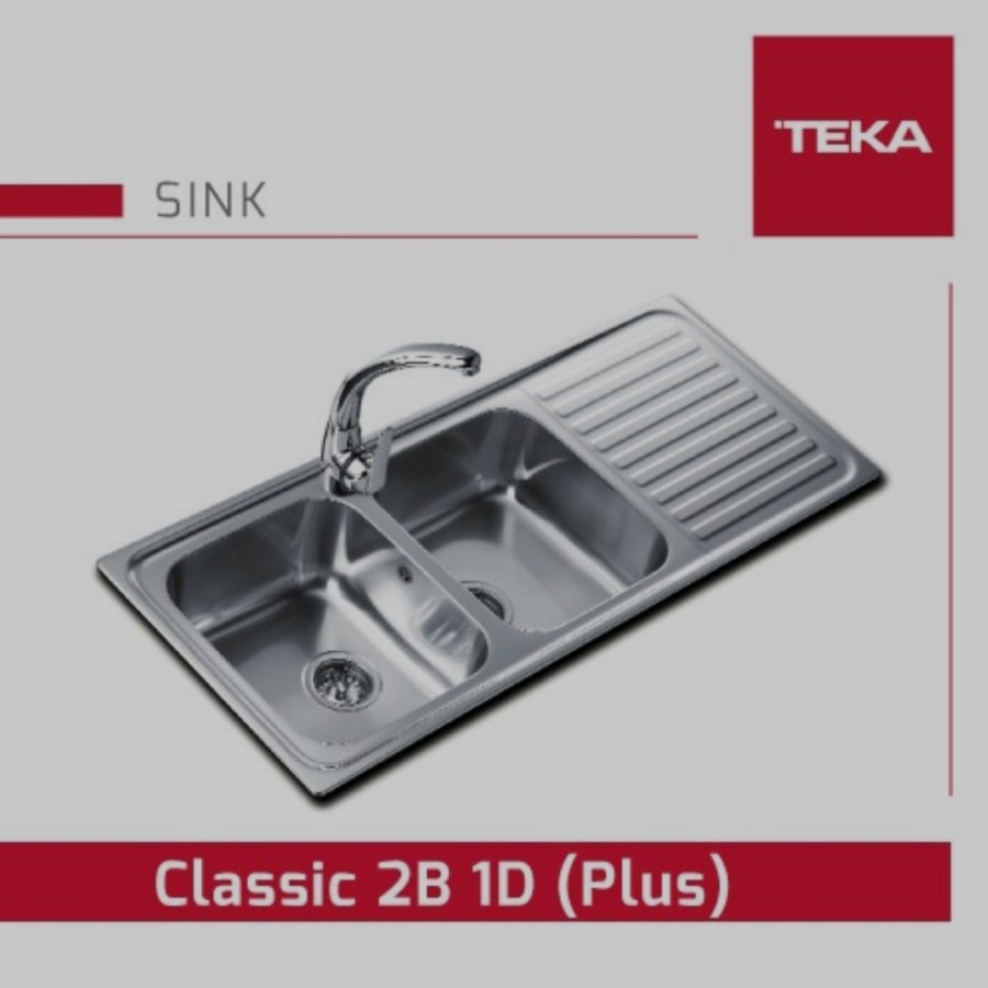 Kitchen Sink TopMount Teka Classic 2B 1D Free Ongkir Area Jabodetabek