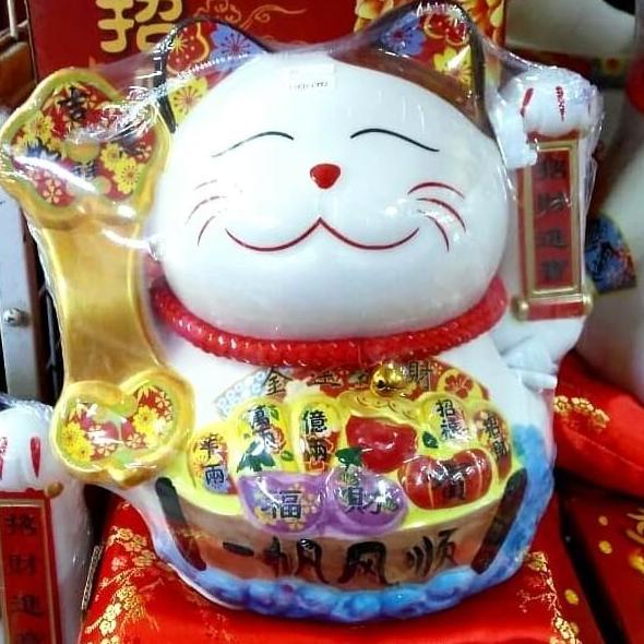 

Bahrimawar Lucky Cat/Kucing Hoki/Pajangan Kasir/Hadiah Pindah Rumah/Hiasan Imlek