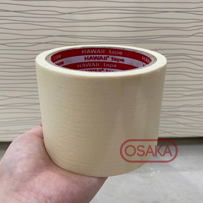 

Terbatas Masking Tape / Lakban Kertas Hawaii 72Mm / 3 Inch X 20 Yard Daimaru Bergaransi