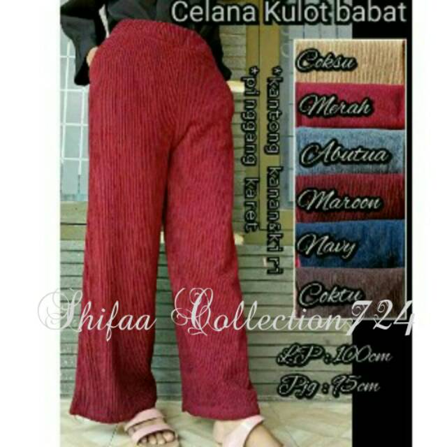 Celana Kulot Panjang - Babat Alvaro/Jagung (BB 40-65 Kg)-2