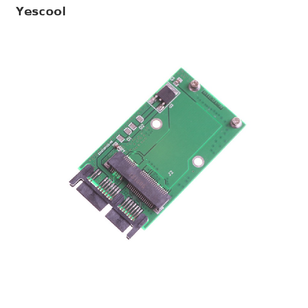 Yescool Kartu Adapter Converter Mini Pcie Pci-e mSATA SSD to 1.8 &quot;Micro SATA 0 0 0 0 0