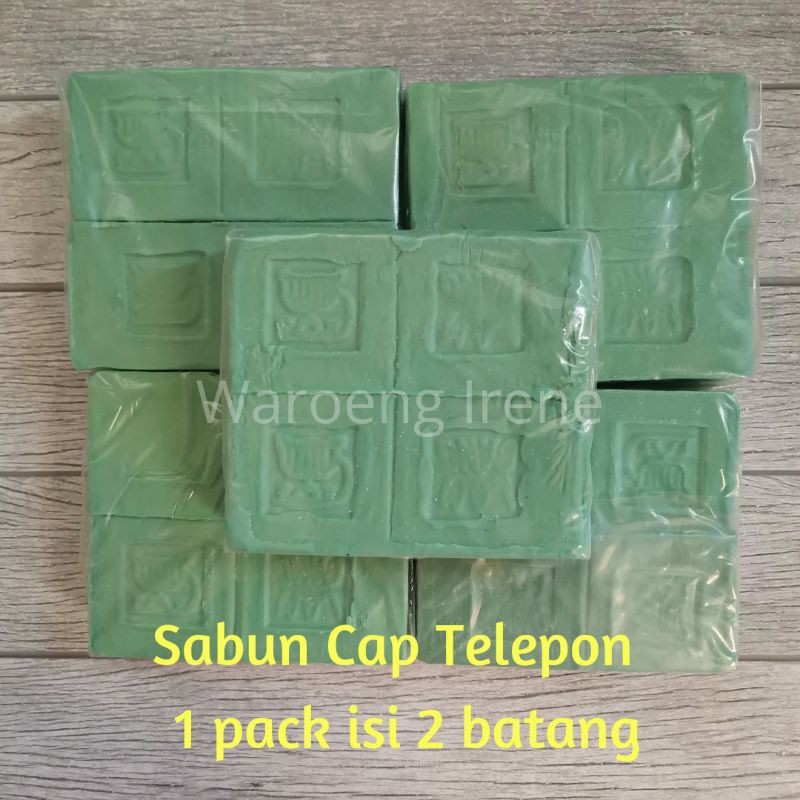 Sabun Cuci Cap Telepon Per 2 Batang | Sabun Telepon Eceran | Sabun Batang