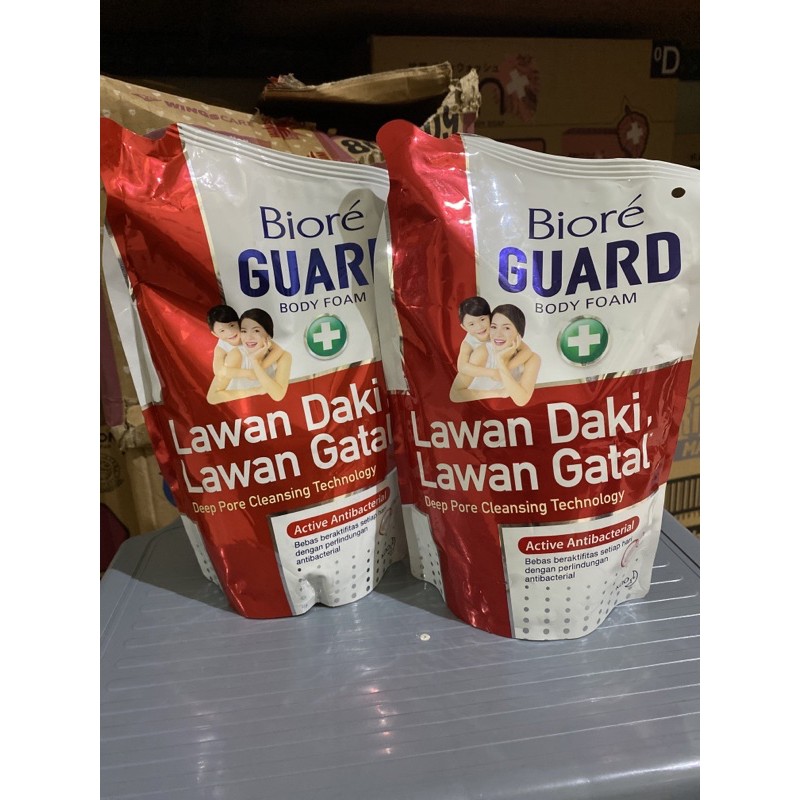 BIORE GUARDS SABUN CAIR MERAH 450ml / BIORE GUARDS ACTIVE ANTIBACTERIAL 450ml