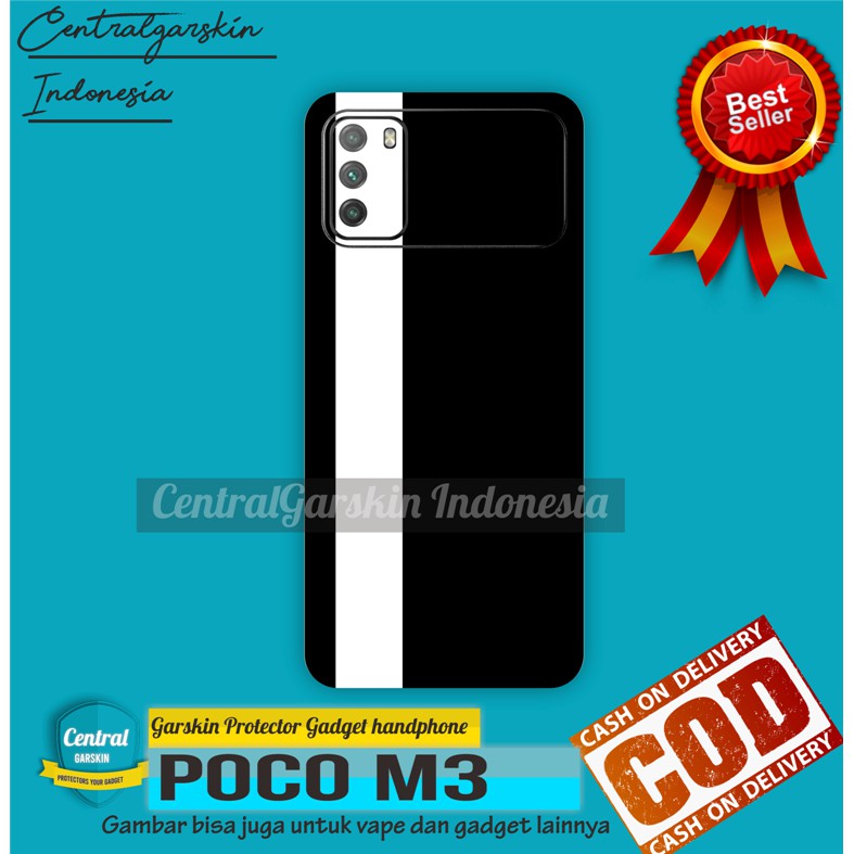 Garskin Xiaomi Poco M3 - Black[central garskin] COD Garskin Skin