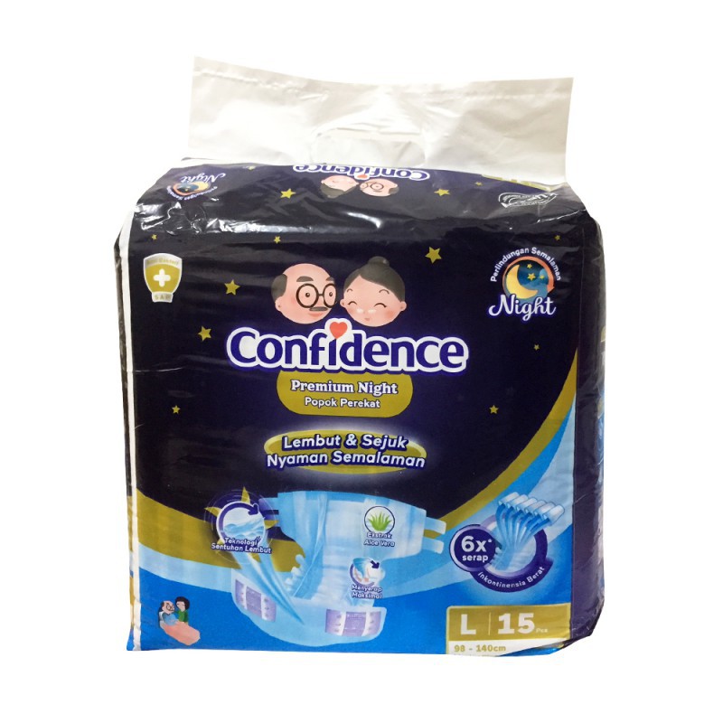 Confidence Popok Dewasa Premium Night