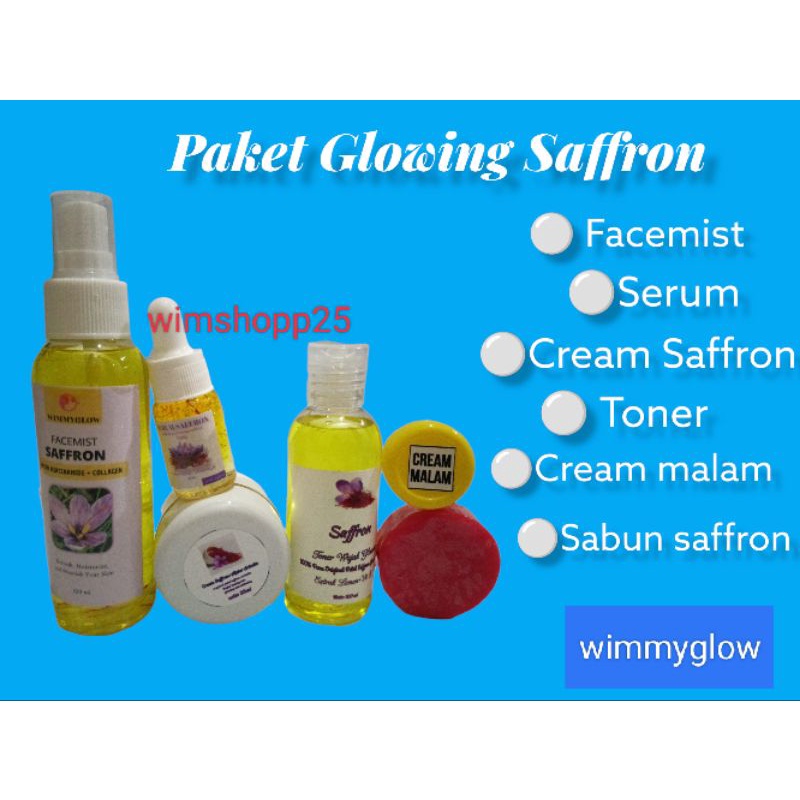 PAKET GLOWING SAFFRON ORIGINAL LENGKAP