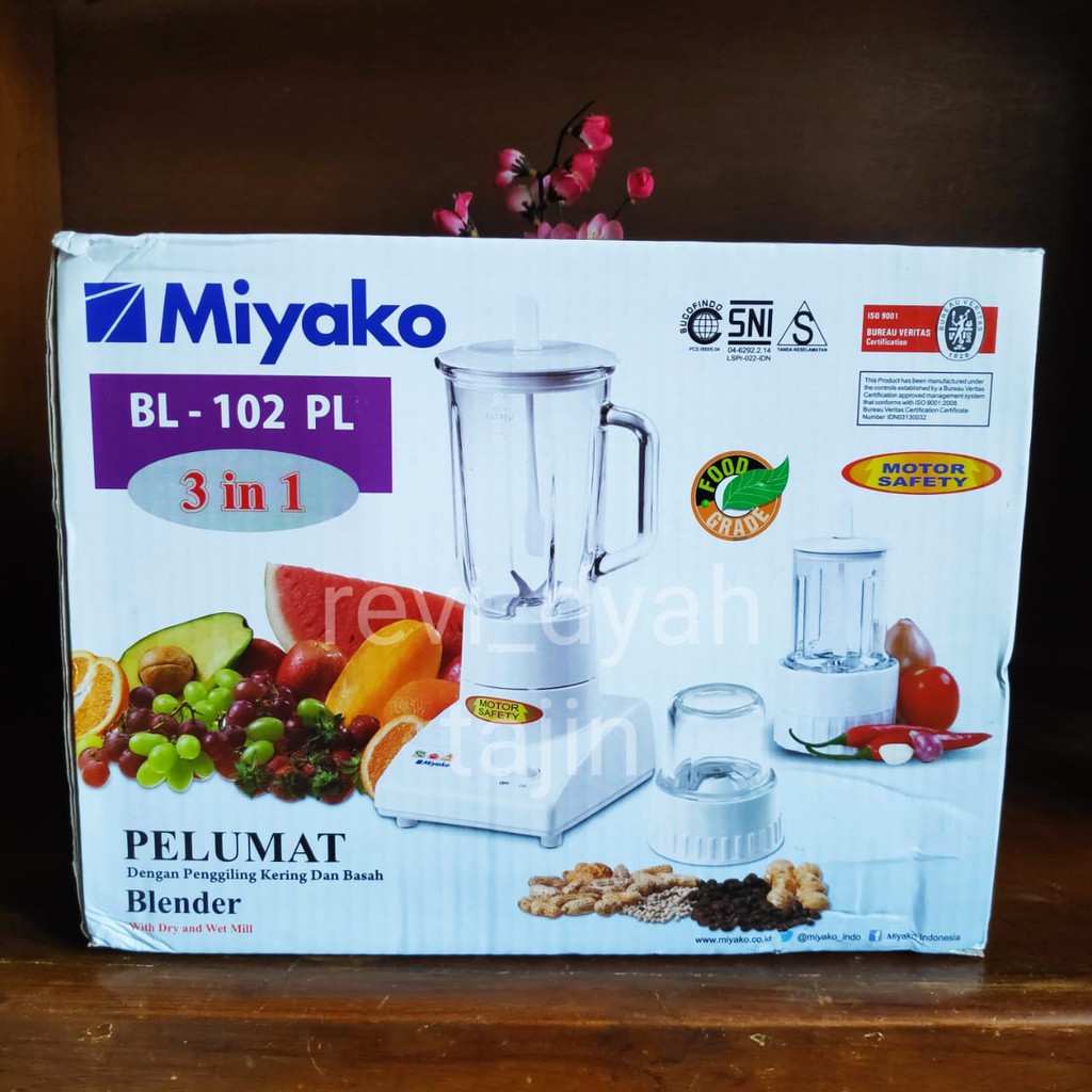 MIYAKO Blender Plastik BL 102 PL - Garansi Resmi BL 102PL