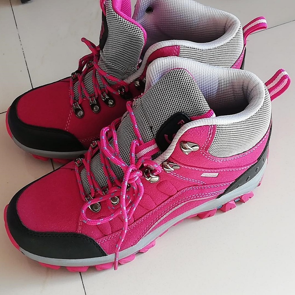 Sepatu Wanita Cewek Gunung Waterproof Sepatu Hiking Boots Sepatu Mendaki Sneaker Tali Olahraga Outdoor Trekking 138