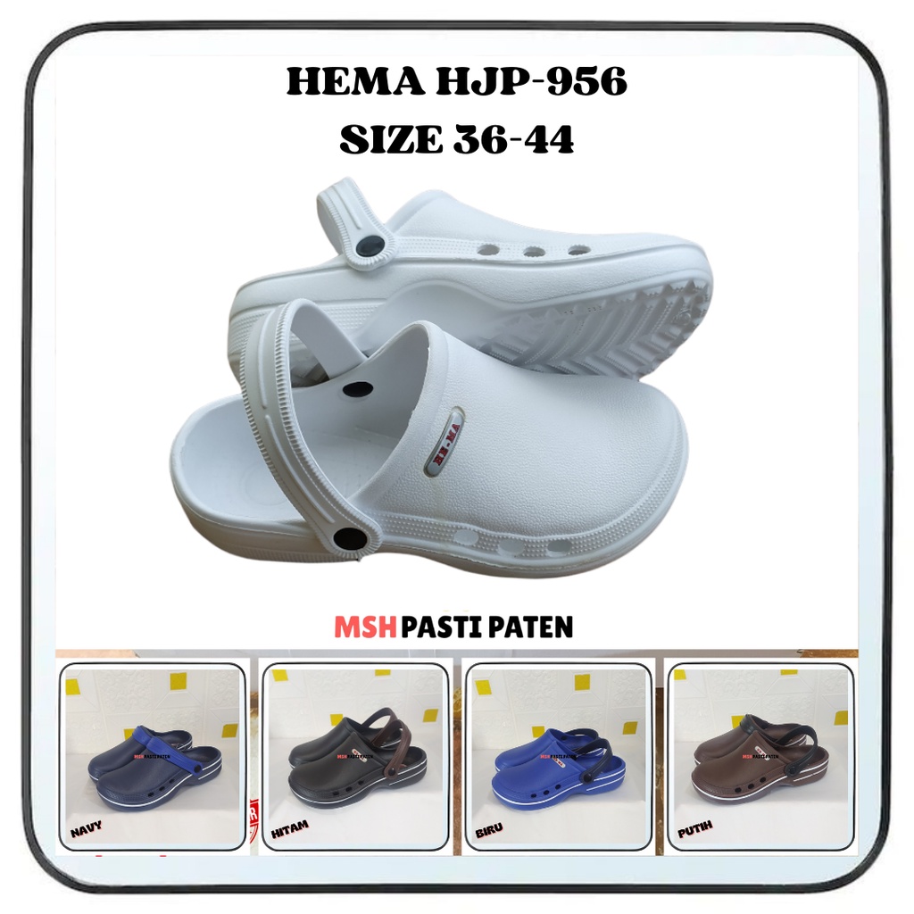 sandal nakes Sandal baim ori hema ukuran 36-44 putih Sandal paramedis Sandal perawat