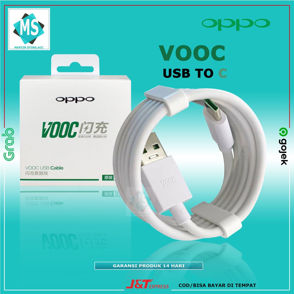 KABEL DATA OPPO VOOC TYPE C KABEL VOOC A5 2020 A9 2020 R17  A91 A53 OPPO RENO DLL