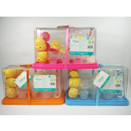 Rak Botol - Rak Pengering & Botol Susu Set Disney Isi 6 Winnie The Pooh Kado Bayi