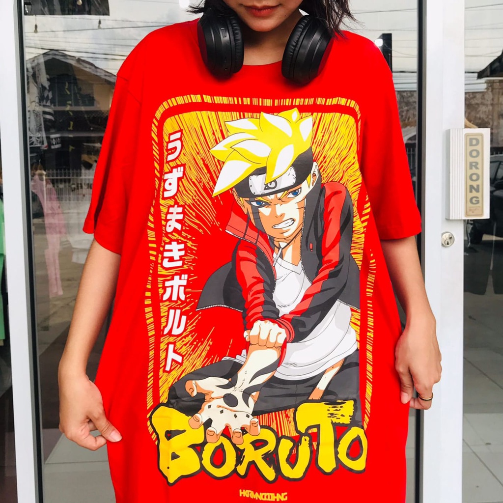 Kaos Boruto Uzumaki Red