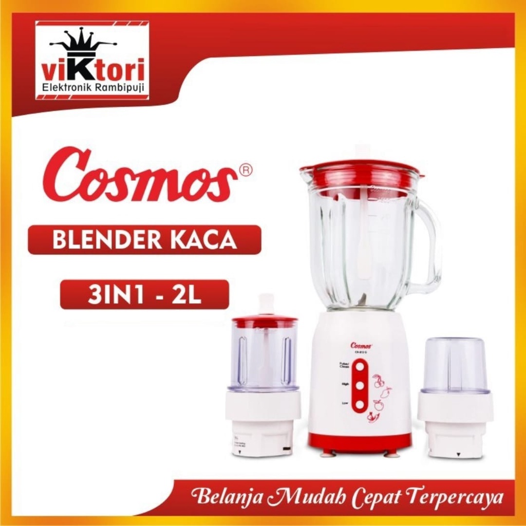 COSMOS BLENZ CB812G / BLENDER COSMOS 2LITER / COSMOS BLENDER KACA / BLENDER COSMOS 3IN1 / PELUMAT MA